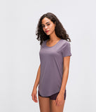 High elastic quick dry women's fitness T-shirt