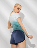 Women's Sport Quick Dry Fit O Neck Short Sleeves Tshirt