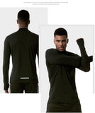 Mens Quarter Zip Pullover Lightweight 1/4 Zip Running Top