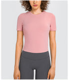 Women's yoga wear top short T shirt