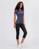 LU O neck light weight running T-shirt yoga top