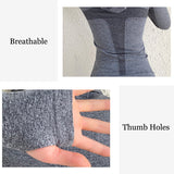 Womens Full Zip Athletic Running Jackets Hooded Sport Track Jackets with Thumb Holes