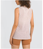 Breathable see through  Loose Fitness Yoga Blank Long Cami Tank Top for Women Gym