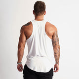 Men's Workout Tank Top Gym Muscle Sleeveless T Shirt(2 Pack,Random Color)