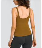 Women's tight Training V-neck Soft Crop Tank Top Women