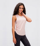 O-Neck Breathable Lightweight Sports Yoga Vest Wear Women's Tank Tops