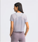 Light weight crop top quick dry running T shirt