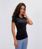 LU O neck light weight running T-shirt yoga top