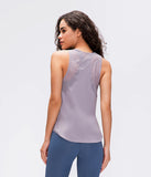 Lady's workout t-shirt casual yoga tank top