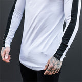 Men's Solid color oflong sleeve Sport Tee