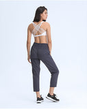 Straps cross back sexy yoga vest top bra for fitness wear