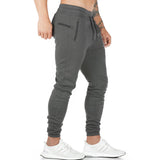 Mens Running Joggers Pants Athletic Tapered Workout Sweatpants with Zipper Pockets