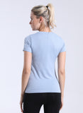 Women's NeverStop Letter short sleeve sports T-shirt