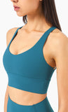 High impact sports training cross back yoga bra