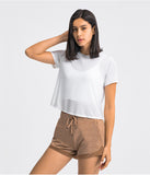 Light weight crop top quick dry running T shirt