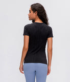 LU O neck light weight running T-shirt yoga top