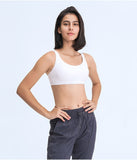Straps cross back sexy yoga vest top bra for fitness wear