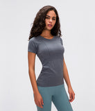 LU O neck light weight running T-shirt yoga top