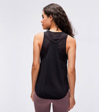Lady's workout t-shirt casual yoga tank top