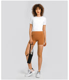 Women's yoga wear top short T shirt