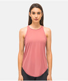 Fitness Dry breathable women's running tank top sports top