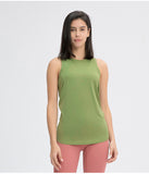 Yoga Vest Women Coverall Running Sleeveless Loose T-Shirt Sports Vest Gym Tank Top