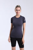 Women's NeverStop Letter short sleeve sports T-shirt
