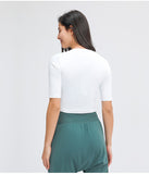 Women's Middle sleeve tight light weight T- shirt