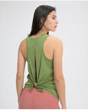 Yoga Vest Women Coverall Running Sleeveless Loose T-Shirt Sports Vest Gym Tank Top