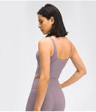 Sexy yoga moisture absorption sweat  elastic tight yoga vest tank tops