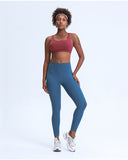 Straps cross back sexy yoga vest top bra for fitness wear