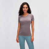 LU O neck light weight running T-shirt yoga top