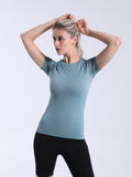 Women's NeverStop Letter short sleeve sports T-shirt