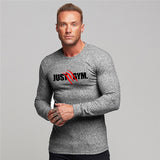 Men's Words Print Outdoor Long  Sleeve T-Shirt