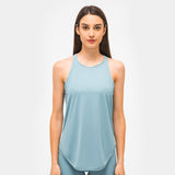Fitness Dry breathable women's running tank top sports top