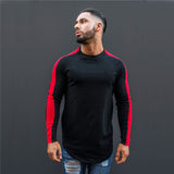 Men's Solid color oflong sleeve Sport Tee