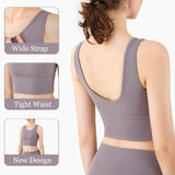 Hot Push Up Cropped Workout Top Sports Bra Vest