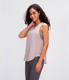 O-Neck Breathable Lightweight Sports Yoga Vest Wear Women's Tank Tops