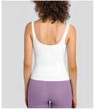 Women's tight Training V-neck Soft Crop Tank Top Women