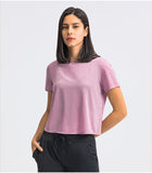 Light weight crop top quick dry running T shirt