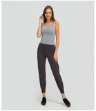 fitness sleeveless  sport vest   short tank top with tight straps for ladies