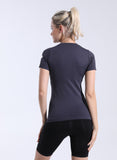 Women's NeverStop Letter short sleeve sports T-shirt