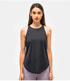 Fitness Dry breathable women's running tank top sports top