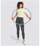 Women's yoga wear top short T shirt