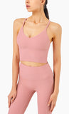V neck beauty back yoga bra