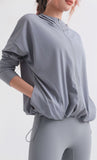 Women's hooded sun-proof fitness clothes Silky cool quick dry coat