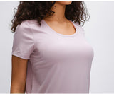 High elastic quick dry women's fitness T-shirt