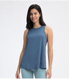 Yoga Vest Women Coverall Running Sleeveless Loose T-Shirt Sports Vest Gym Tank Top