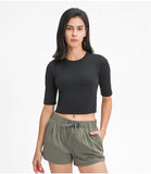 Women's Middle sleeve tight light weight T- shirt