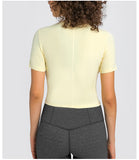 Women's yoga wear top short T shirt